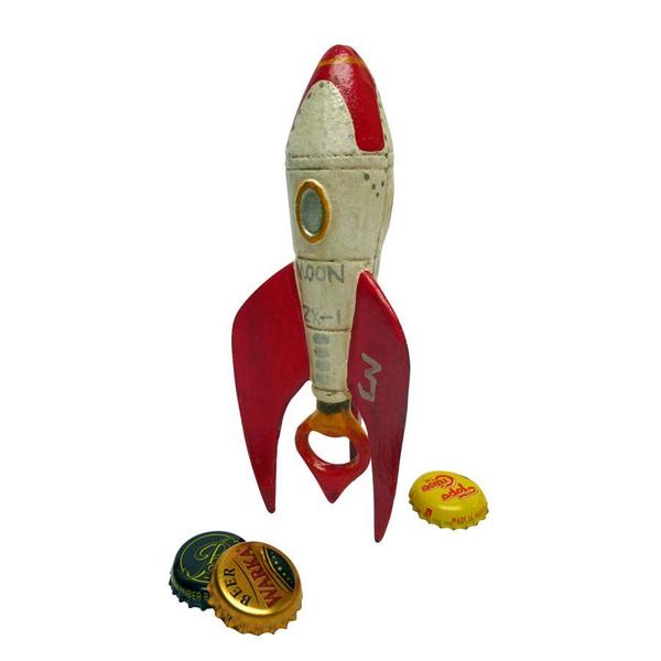 Design Toscano Retro Rocket Ship Cast Iron Bottle Opener SP934